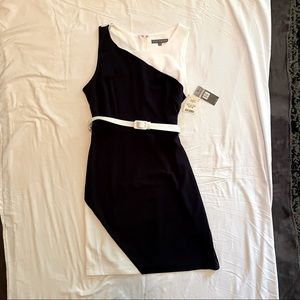 NWT - Sharagano brand, color: blue and white, size: 12